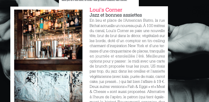 Louis’ Corner dans A Nous Paris